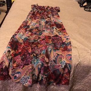 Paisley floral maxi dress